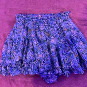 Floral Blue Skirt